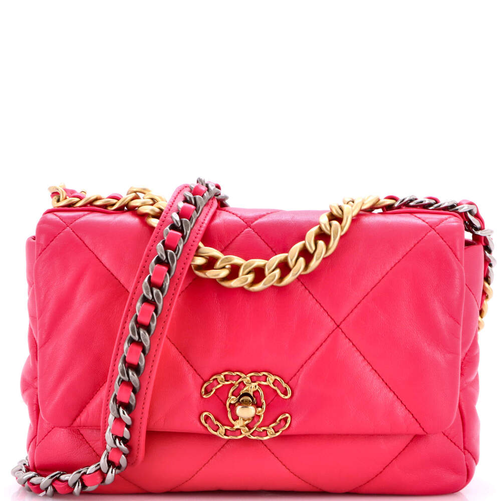 Chanel Medium 19 Flap Bag Quilted Leather